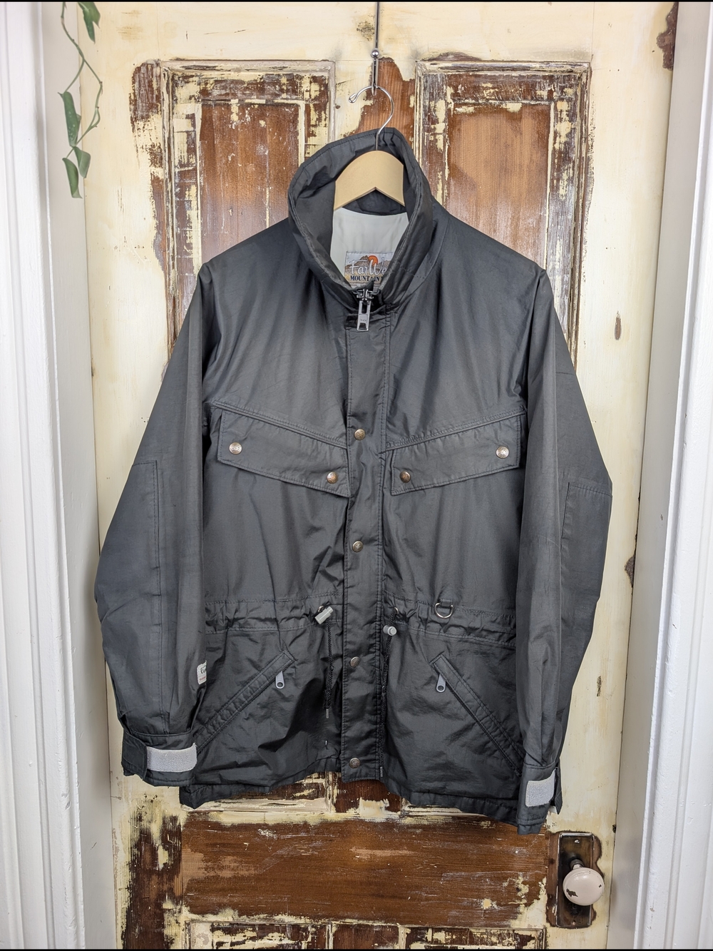 Vintage 90s Far West Black Shell Jacket Medium Made In Canada Gorpcore Outdoor
